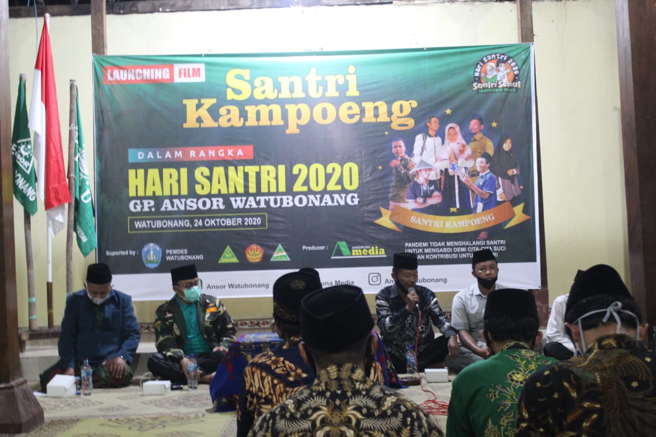 Suasana seremonial lounching film Santri Kampung