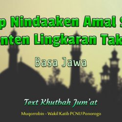 Khutbah jumat nu basa jawa