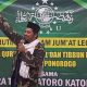 Ustadz Kholid Abasa Rifa'i, wakil ketua PC JRA Natori Katong saat memberikan tausiyah