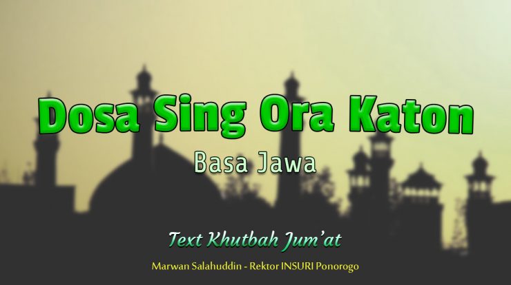 Khutbah Jum'at NU Basa Jawa