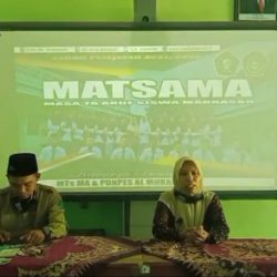Kepala MA Maarif Al-Mukarrom saat membuka Matsama menegaskan perlunya peneguhan visi madrasah