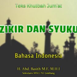 Dzikir Dan Syukur - Teks Khutbah Jumat Singkat Bahasa Indonesia