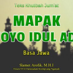 Teks Khutbah Jumat Singkat NU - Mapak Riyoyo Idul Adha - Basa Jawa