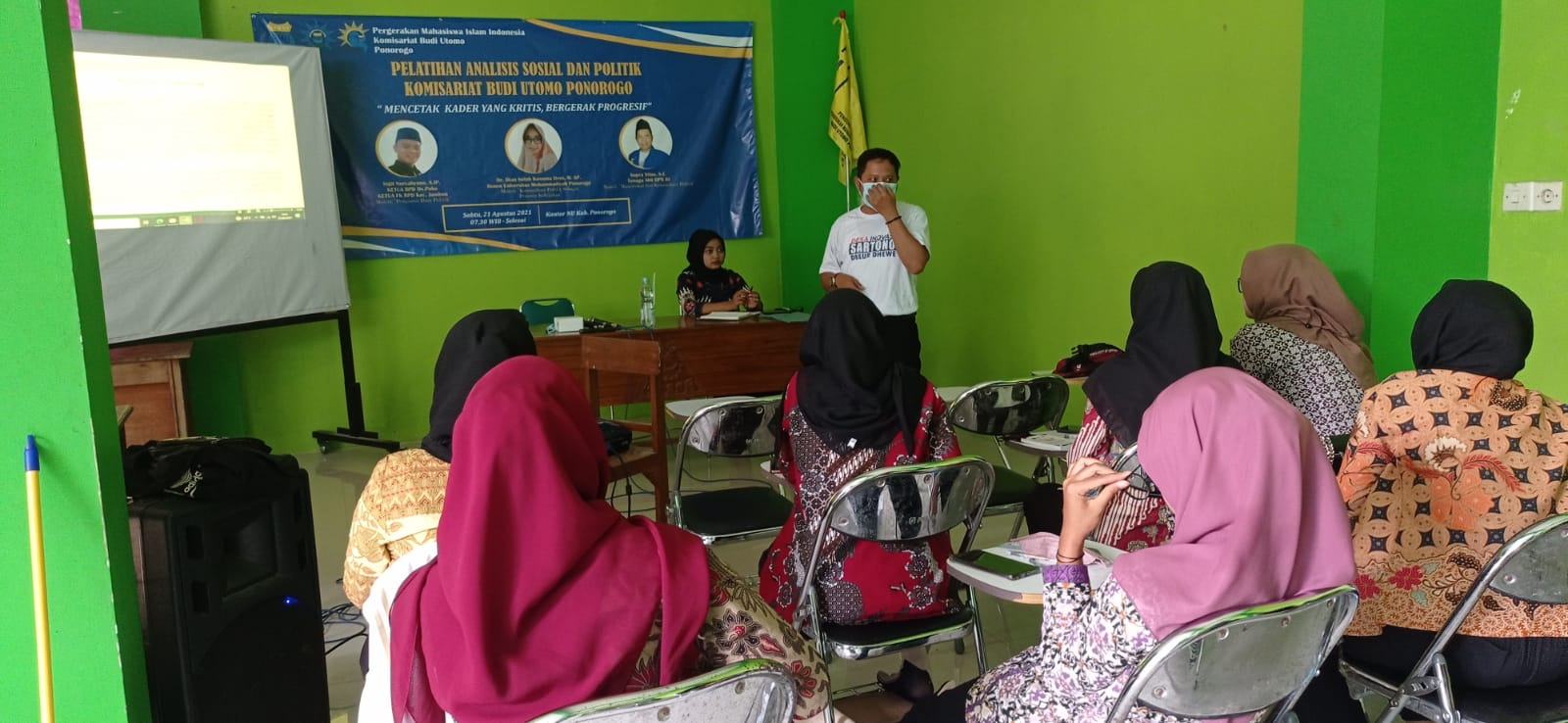 PK PMII Budi Utomo menggelar Pelatihan Analisa Sosial di Aula PCNU Ponorogo, Sabtu (21/8)