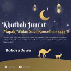 Khutbah Jum’at Singkat Basa Jawa NU-Mapak Wulan Suci Ramadhan 1443 H