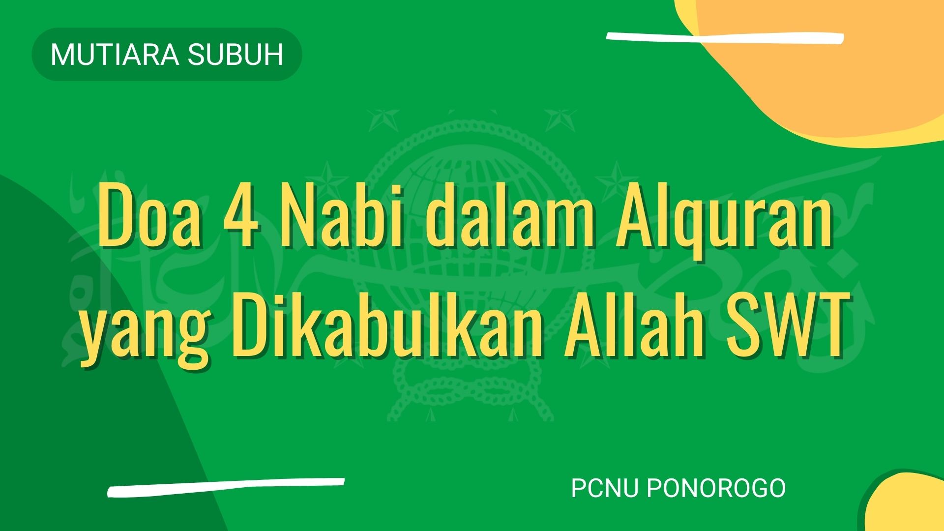 Doa 4 Nabi dalam Alquran yang Dikabulkan Allah SWT