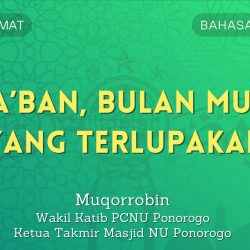 Khutbah Jumat Bahasa Indonesia - SYA’BAN, BULAN MULIA YANG TERLUPAKAN