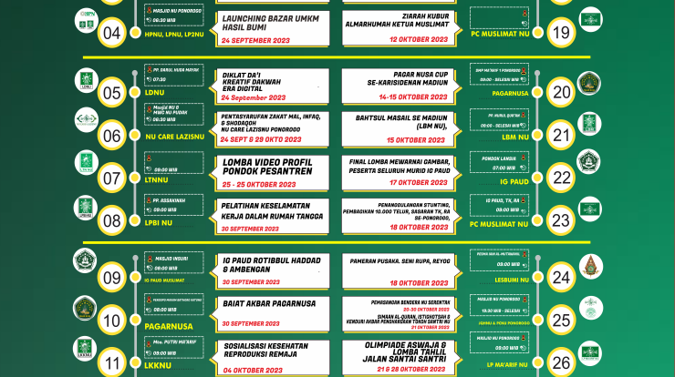 Hari Santri Nasional Ke 2 - Rundown Acara Hari Santri Nasional 2 2023 PCNU Ponorogo